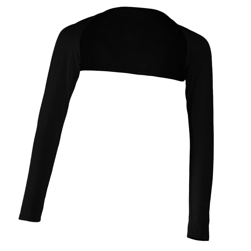 Black Long Sleeve Arm Warmers Shoulder Shrug Bolero